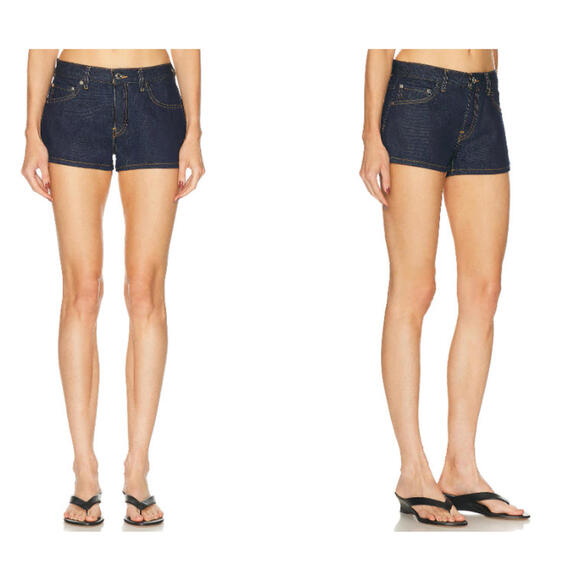EB DenimPortman Low Rise Short Havana Night dark blue size 23 NWT $195msrp
